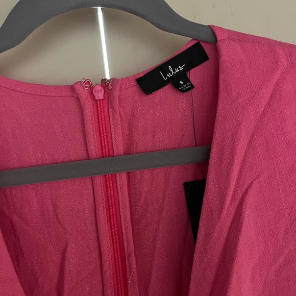 Lulu's Vibrant Pink mini Dress - Picture 3 of 5